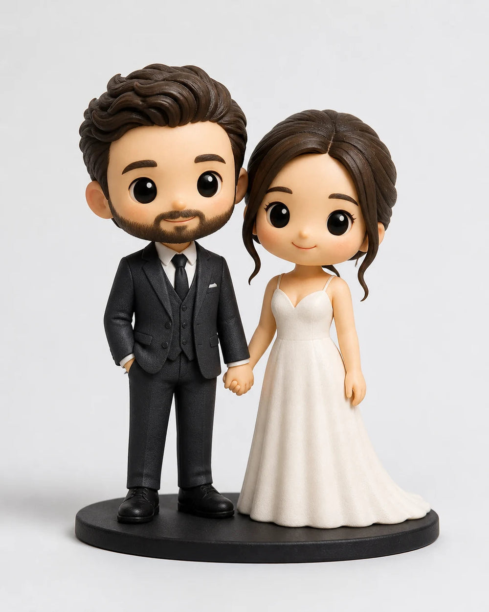 Pareja convertida en figuras 3D personalizadas