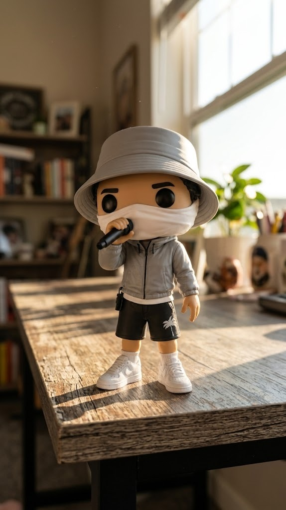 Figura 3D artesanal inspirada en BENY JR