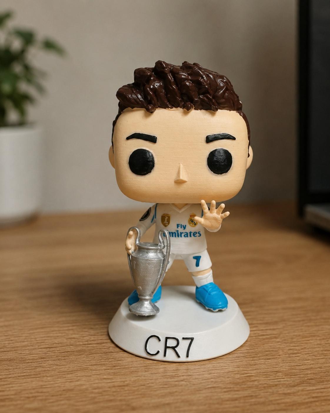 Figura 3D personalizada con trofeo