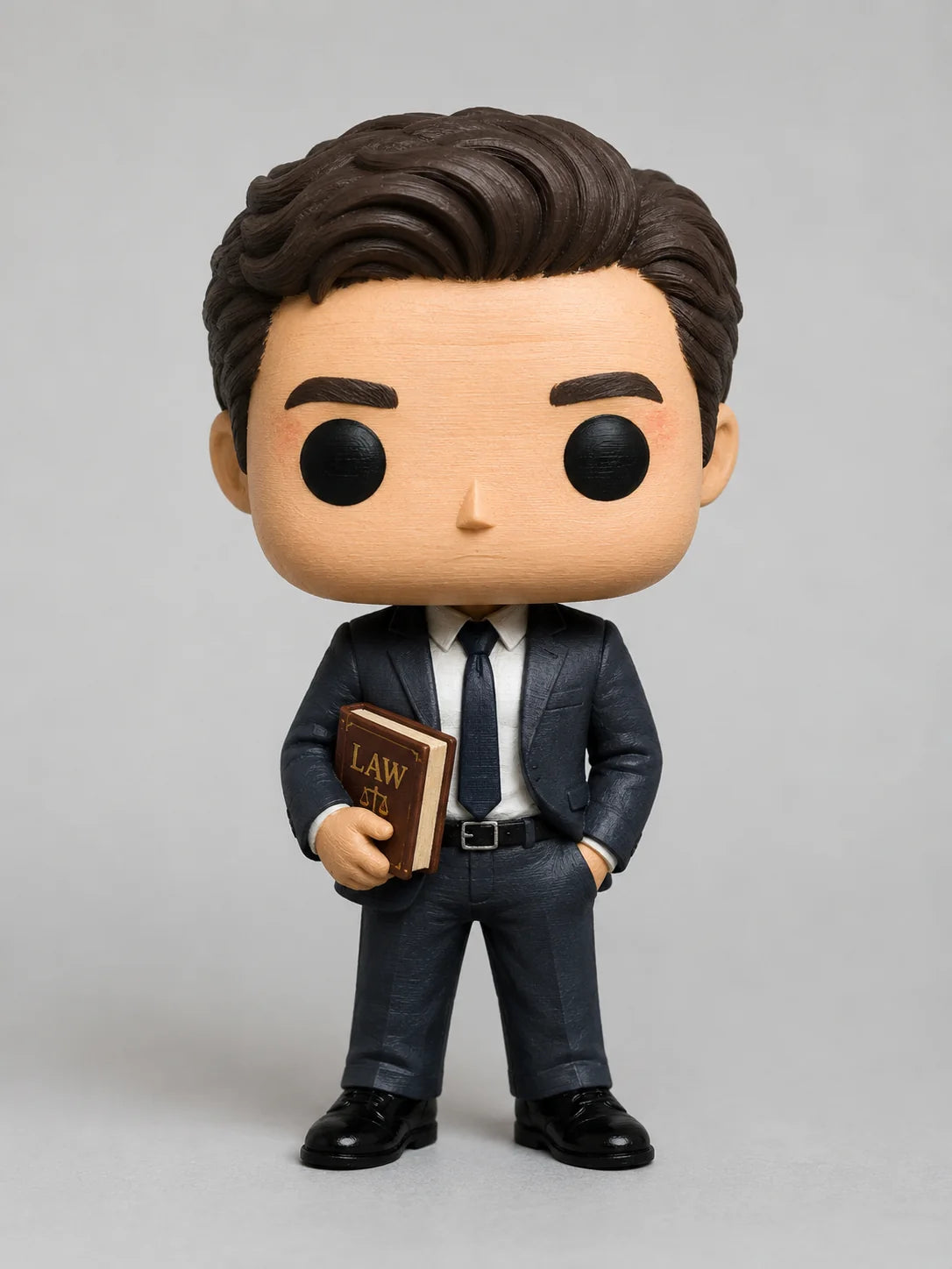 Custom 3D figure with golden trophy
